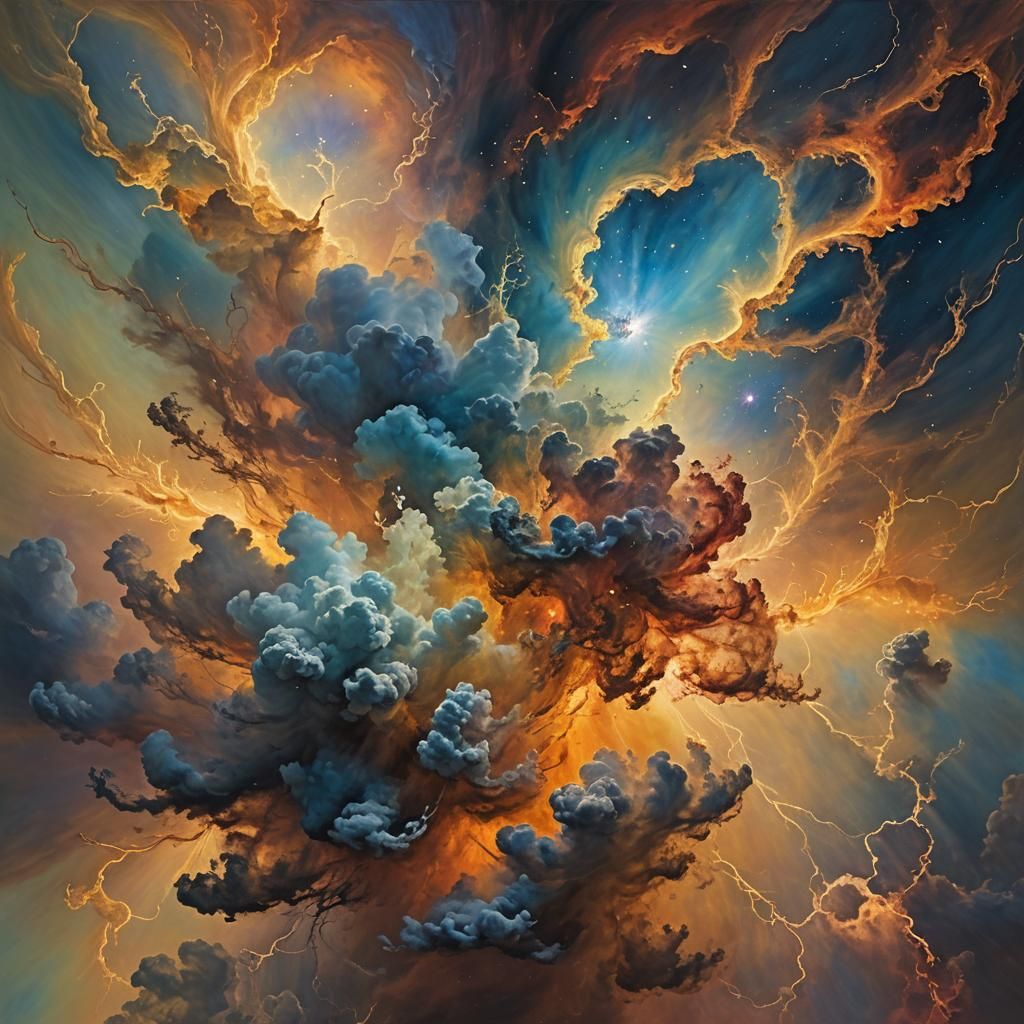 Surreal Mindscape: A Nebula of Thought