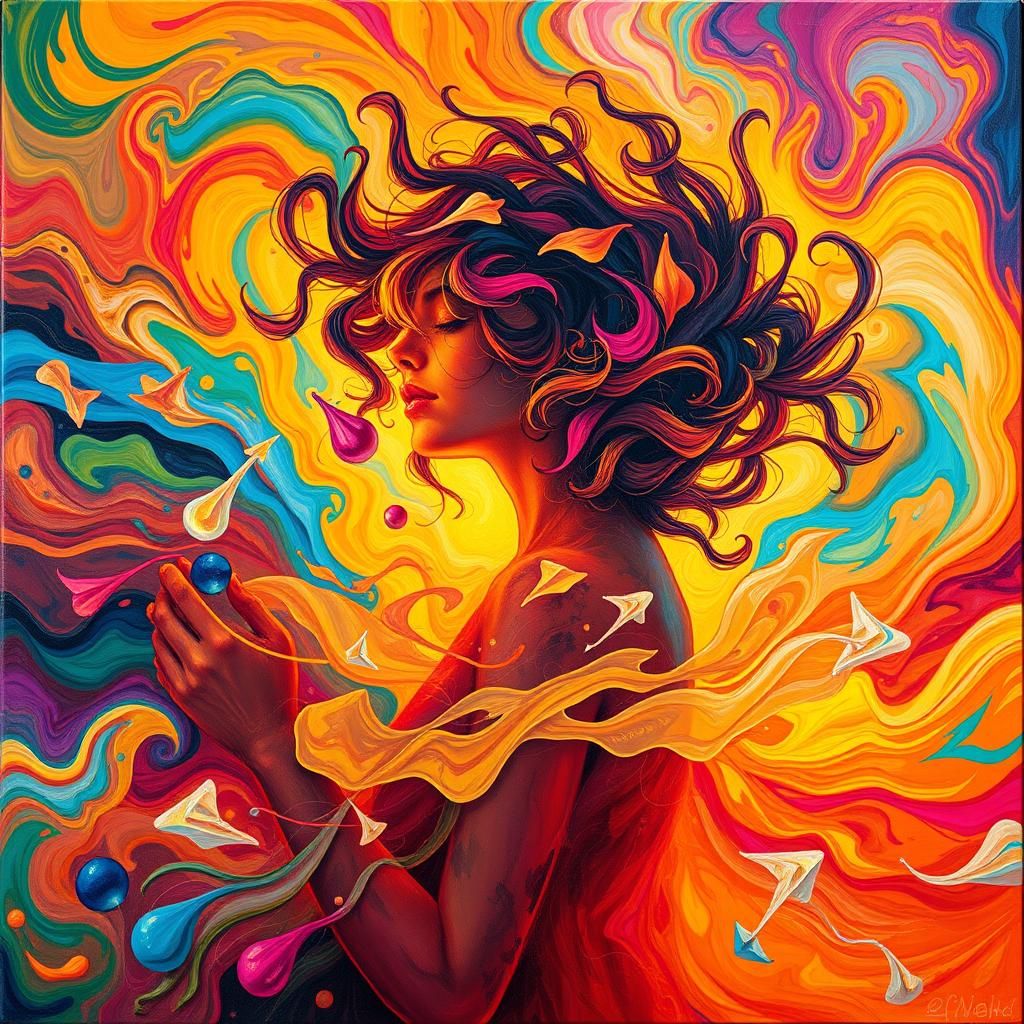 Kaleidoscope of Life in Dreamscape Art Style