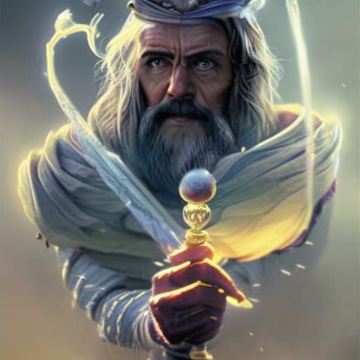 Epic Ice Wizard Conjures an Ice Arrow