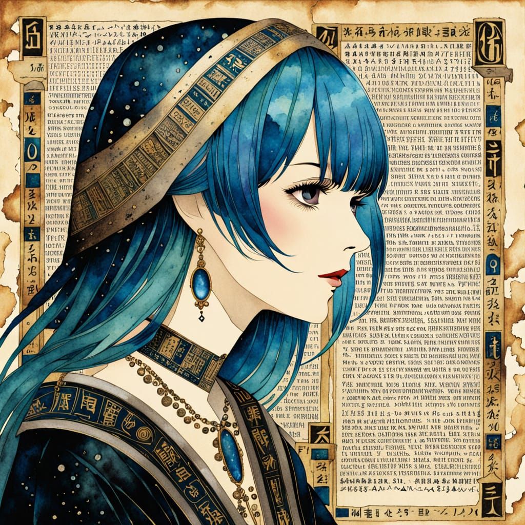 Ethereal Fortune Teller in Vintage, Impressionist Style