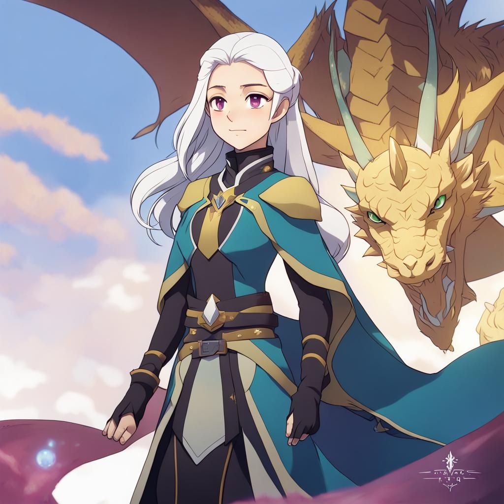 Rayla from The Dragon Prince in Anime Style