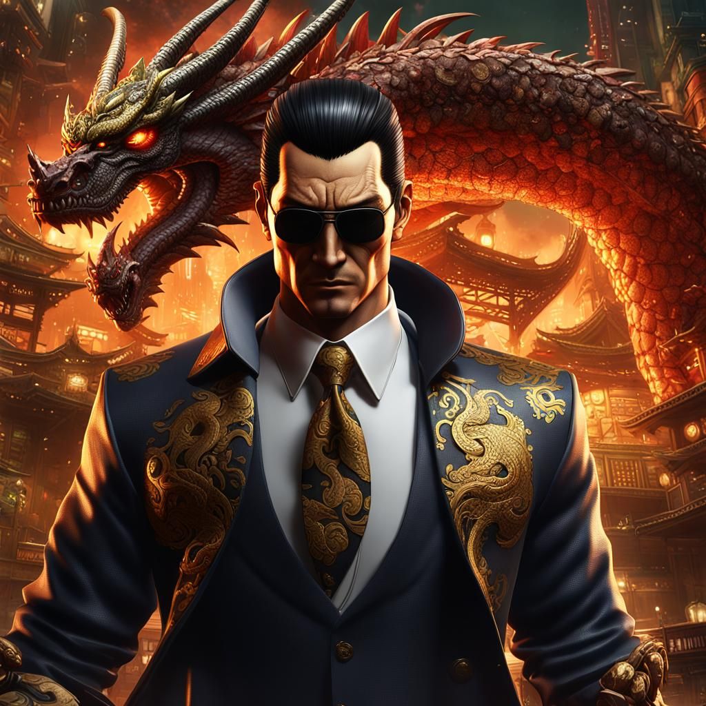 Goro Majima Portrait: Yakuza Game Art