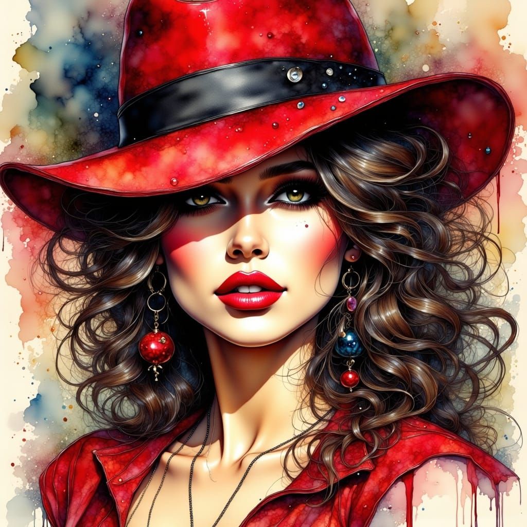 Carmen Sandiego in Ink and Paint Style