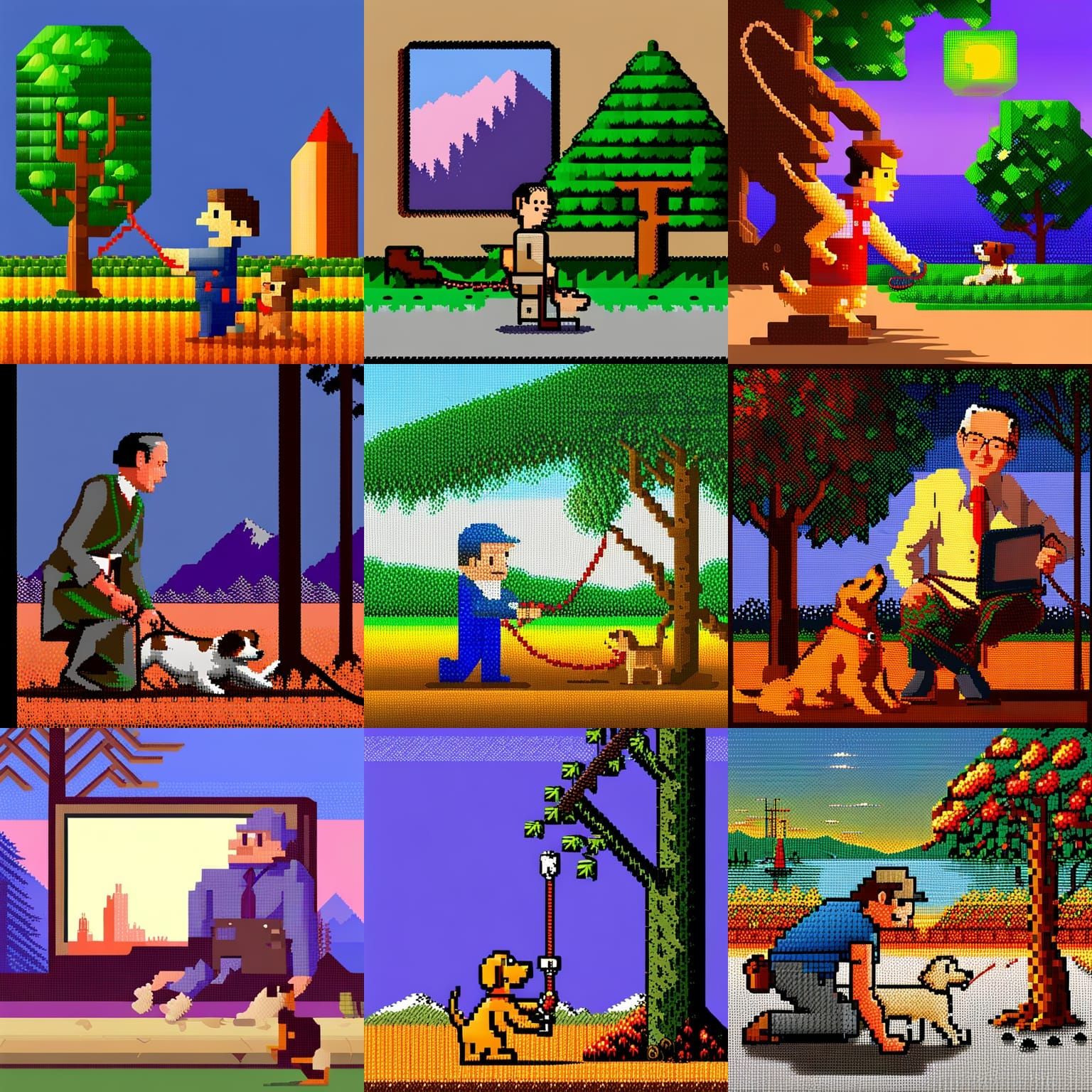 8-bit pixel images a la commodore 64.