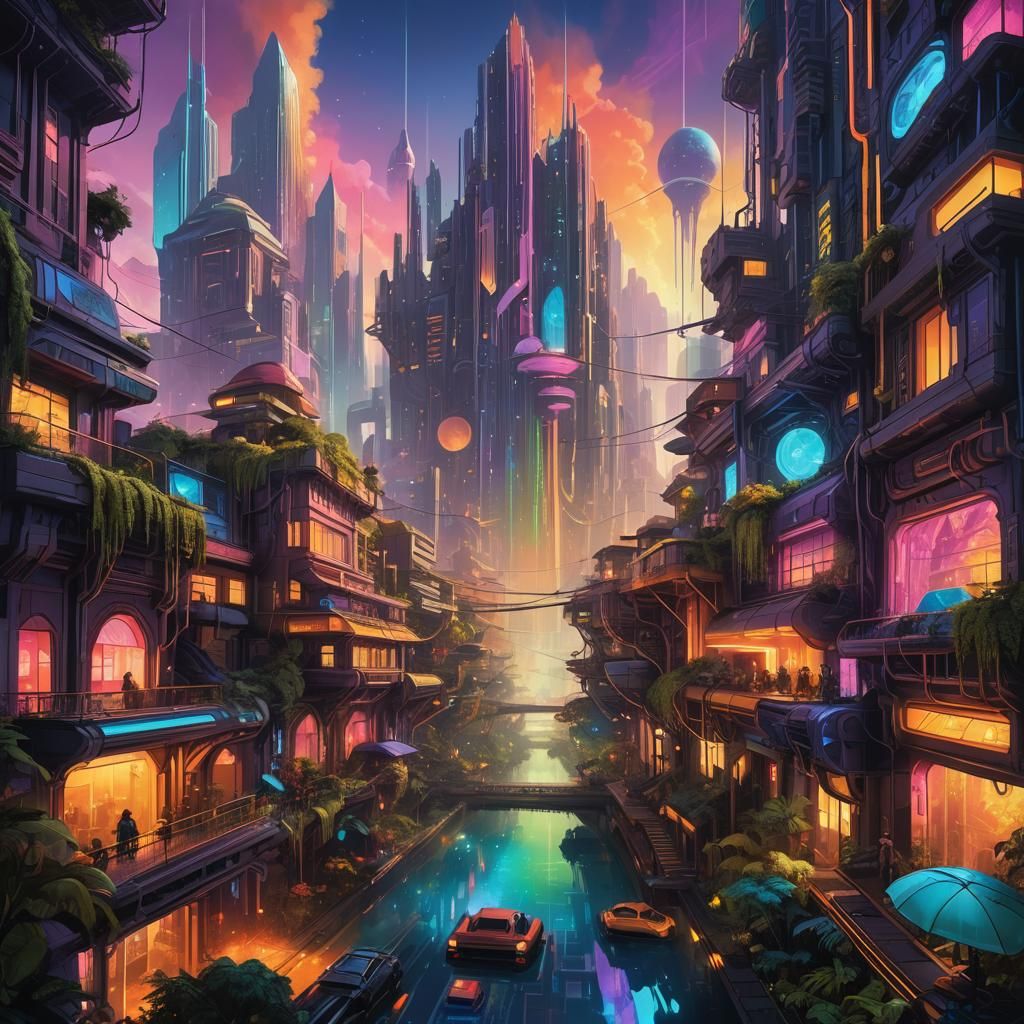 Vibrant Hidden City in a Parallel Universe