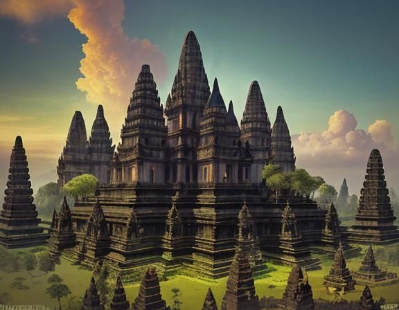 Candi Prambanan Java Indonesia (Prompt Test)