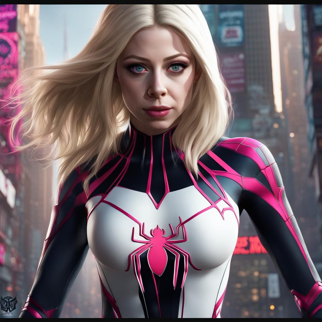 Michelle Trachtenberg as Spider-Gwen: Detailed Art