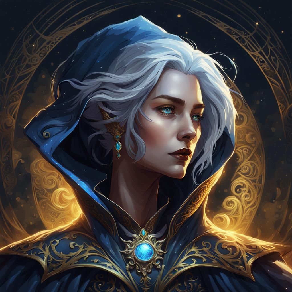 Mystical Changeling Portrait in Dark Fantasy Style