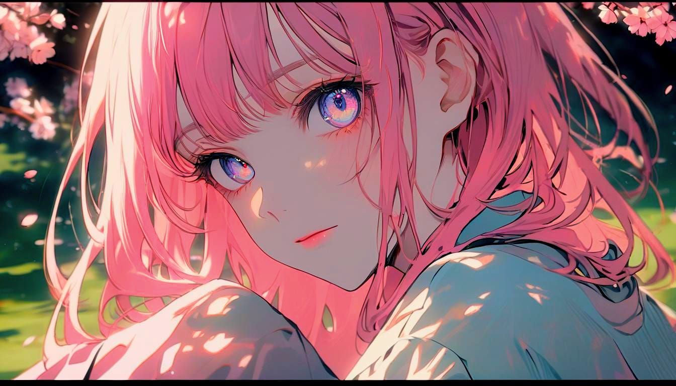 Detailed Anime Girl Portrait in Manga Style