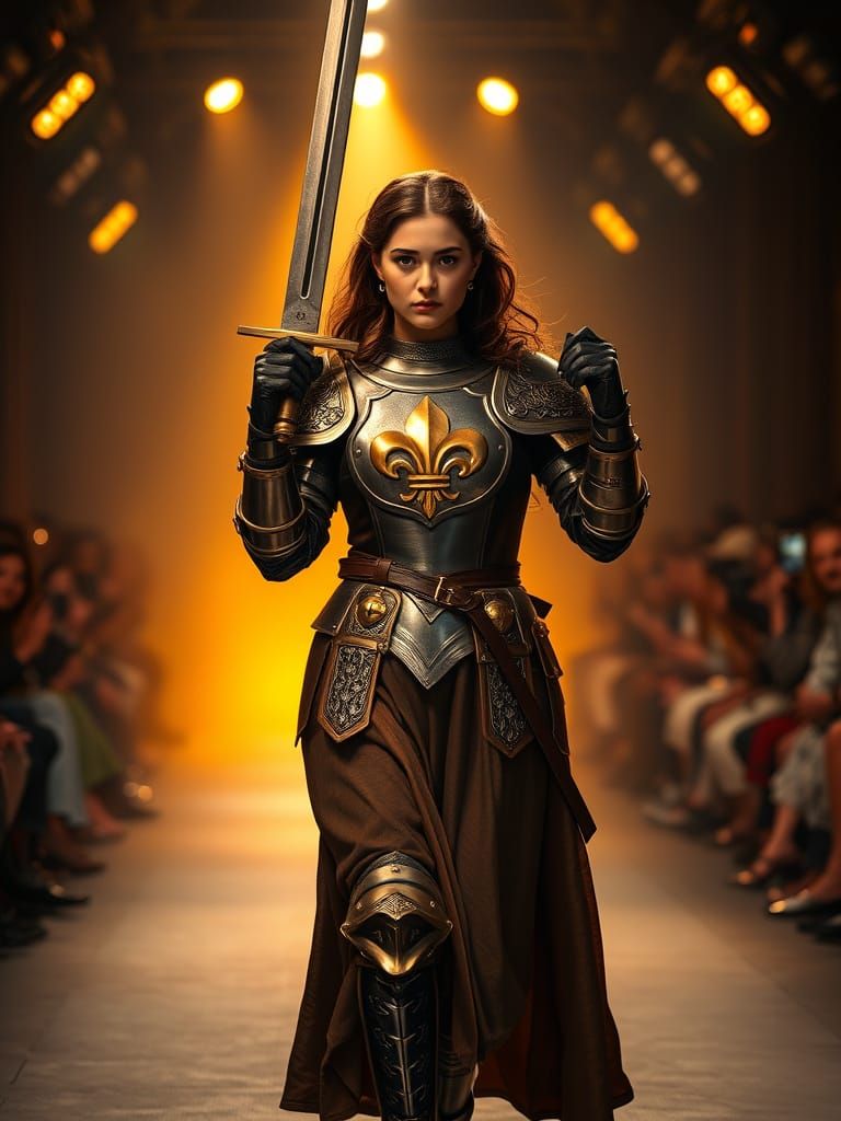 Medieval Fashion Goddess Stuns on the Runway