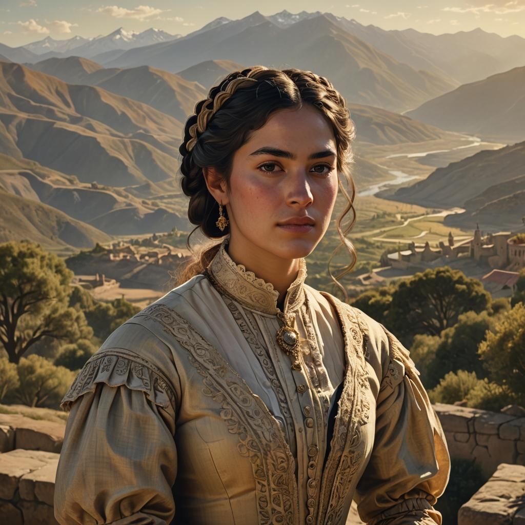 19th Century Portrait of a Chilean Woman