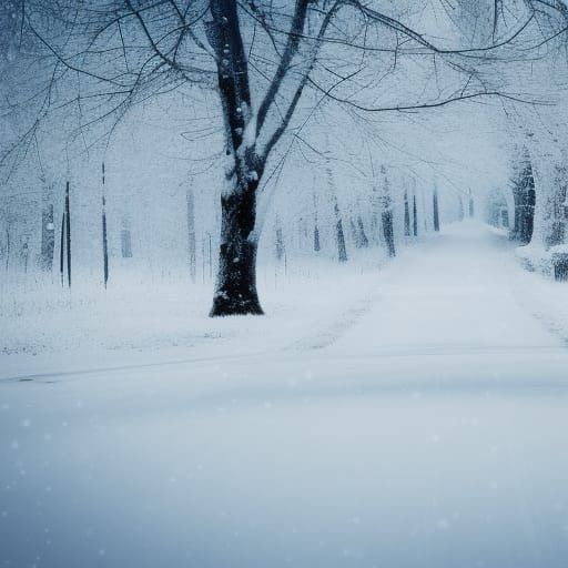 Winter Mood: Snow-Covered Room in Natural Lighting