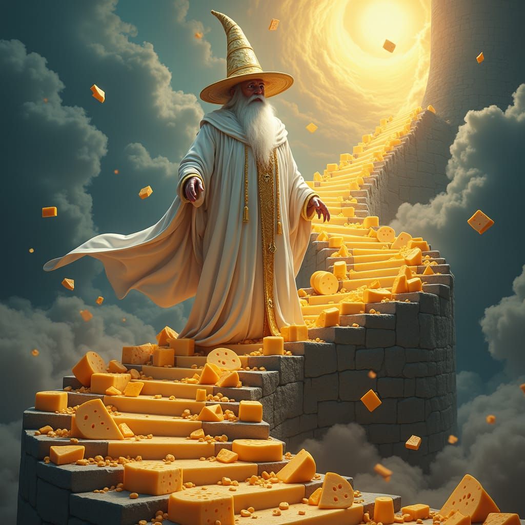 Cheese Wizard in Tower of Glowing Cheese
