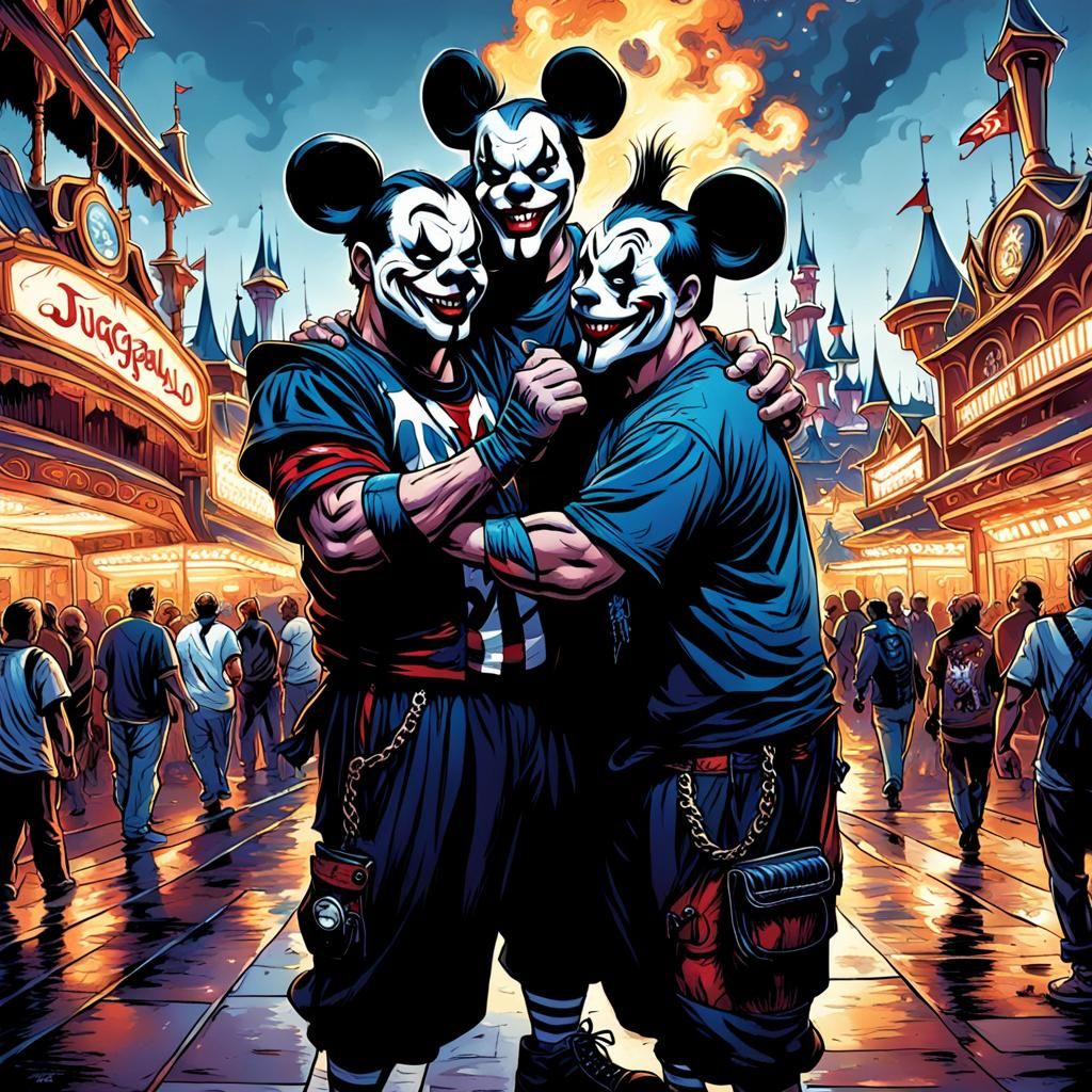 Magical Carnival in Comic Book Art Style