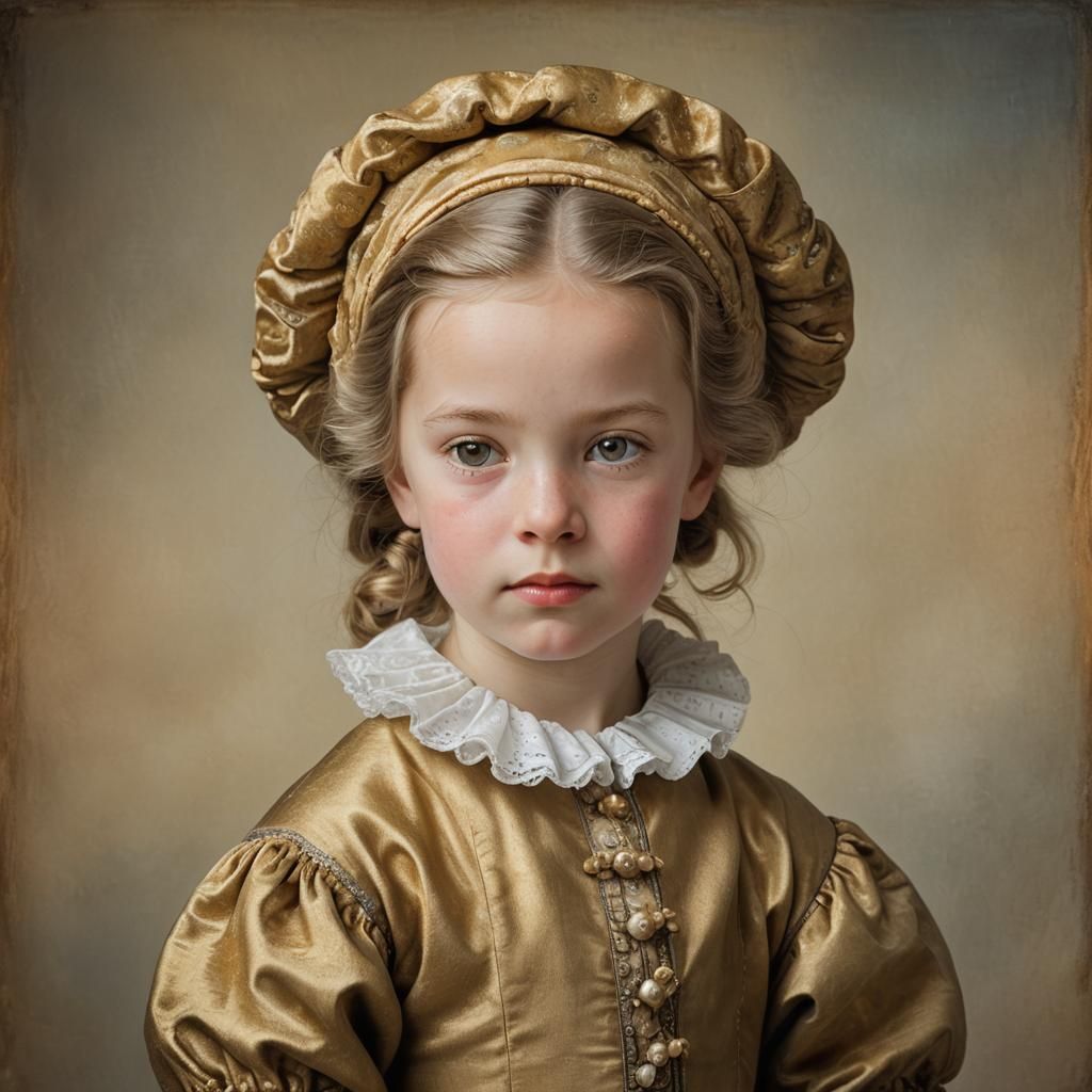 Dutch Golden Age Portrait of a Young Girl