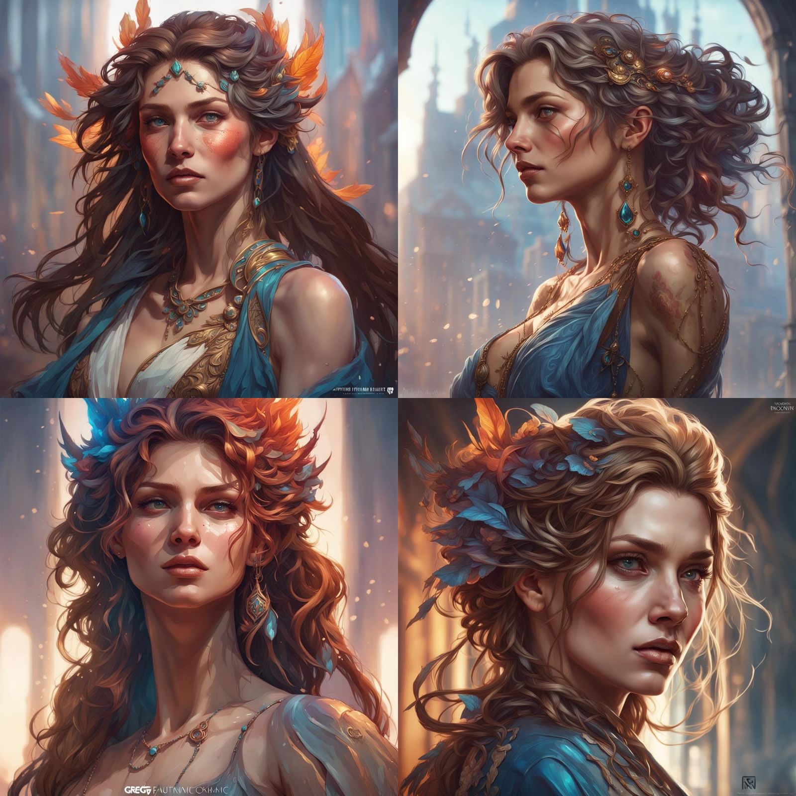 Detailed Fantasy Portrait with Dynamic Lighting