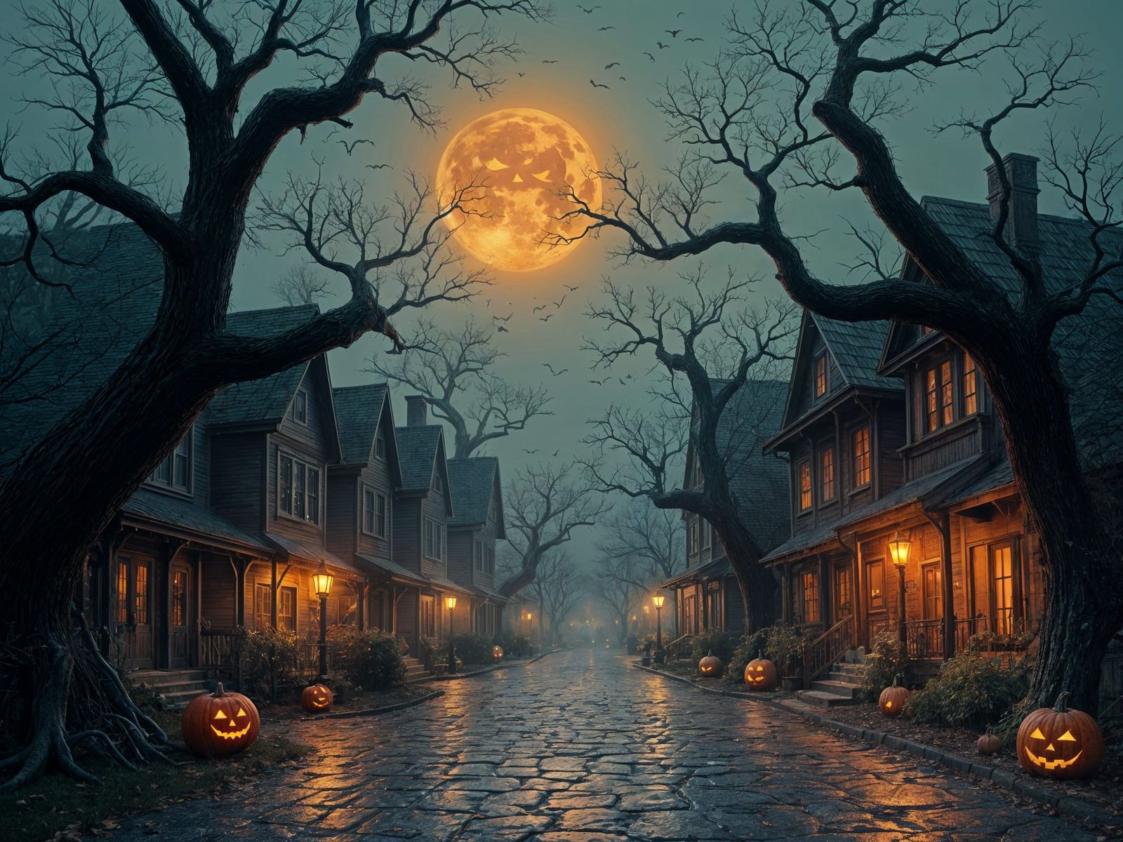 Spooky Halloween Background for Seasonal Content