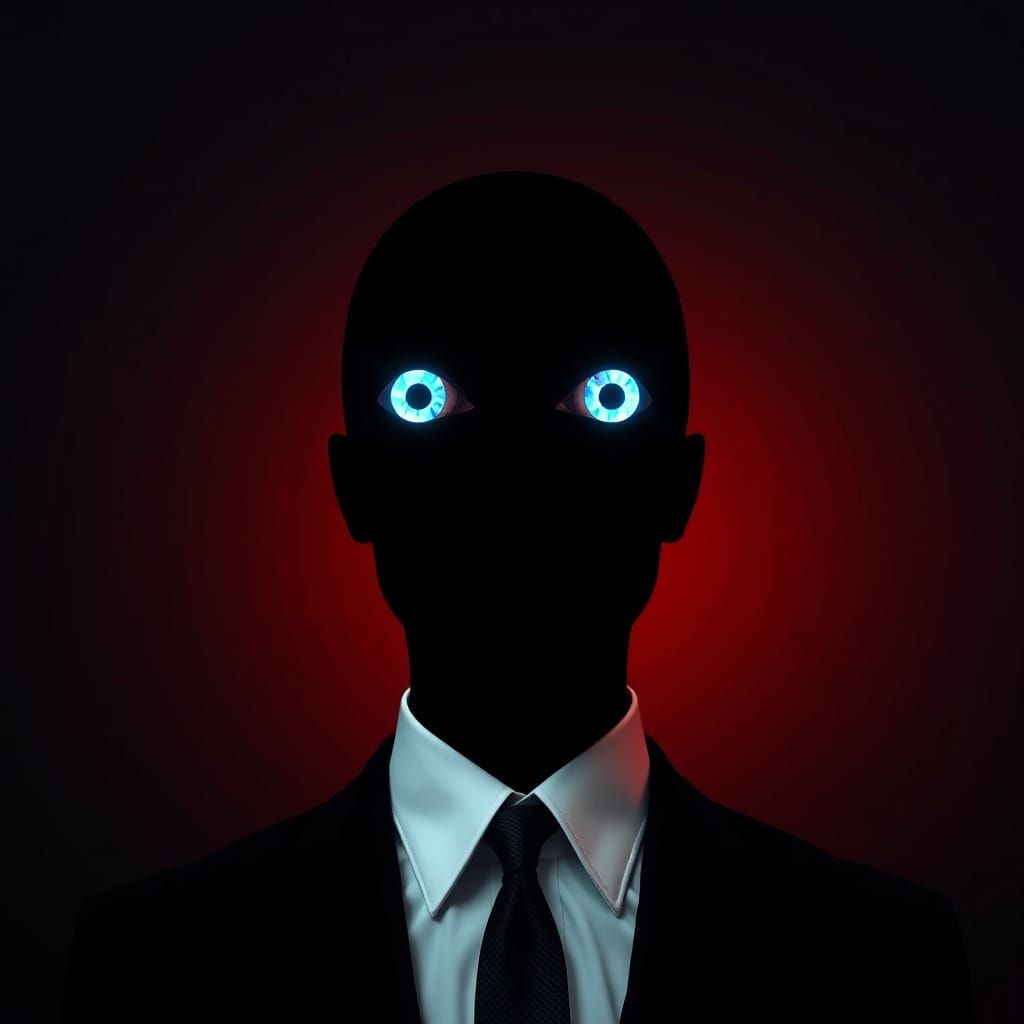 Ethereal Disembodied Form in High-Contrast Setting