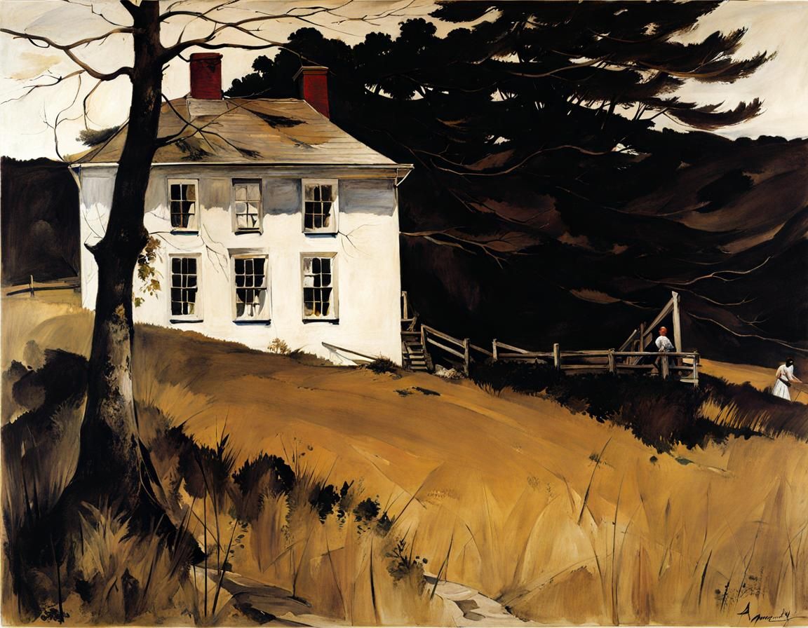 American Realism Inspired Landscape