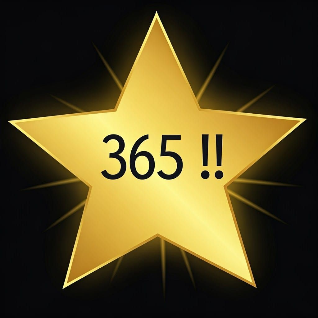 Golden Starburst with Centered Black Text