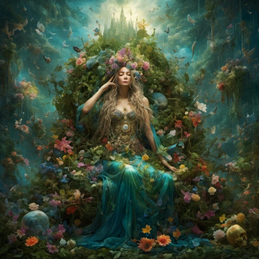 Hyperreal Mother Gaia in Repose