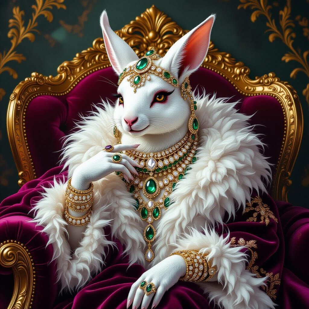 Opulent Animal in Luxurious Setting