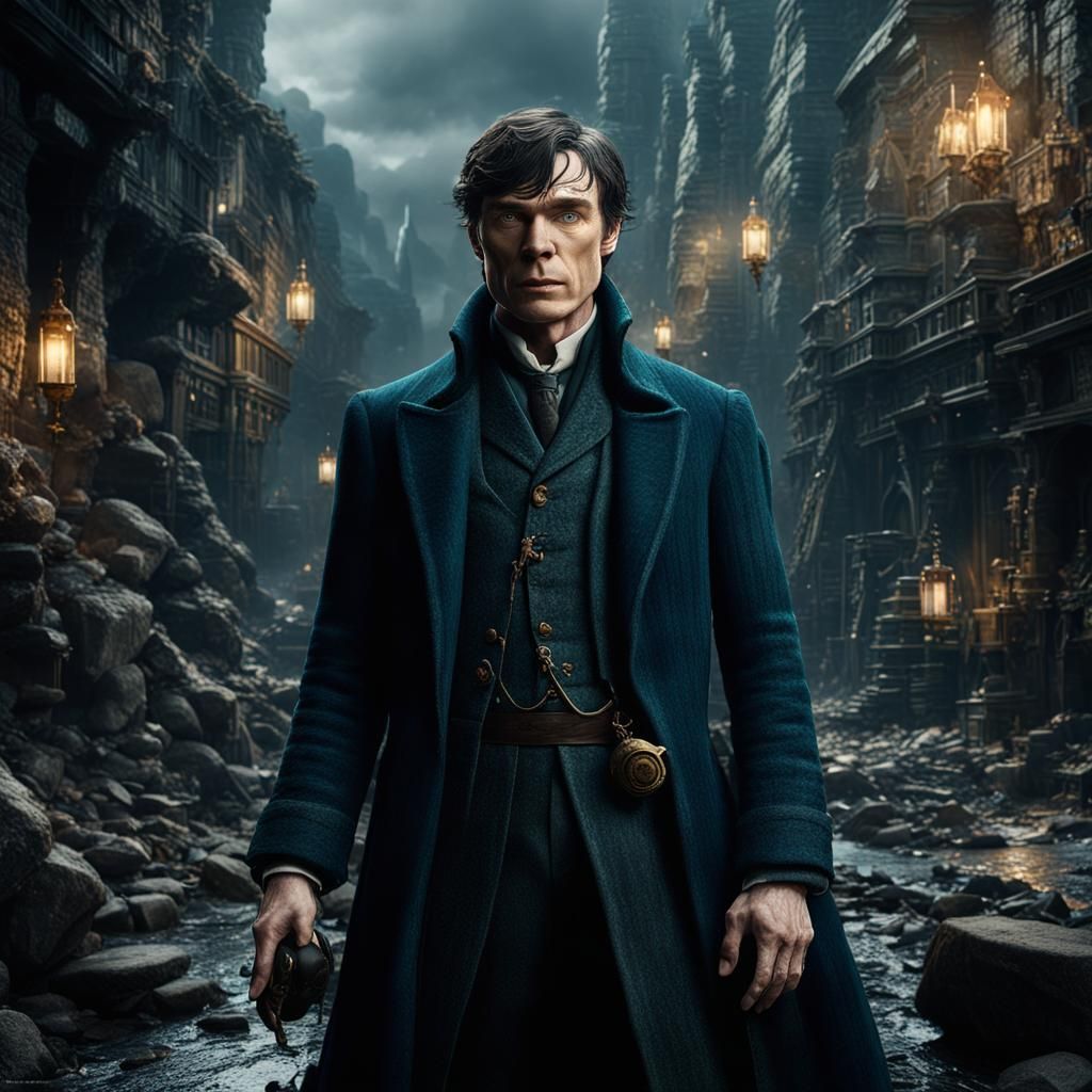 Detailed Matte Painting of Cillian Murphy