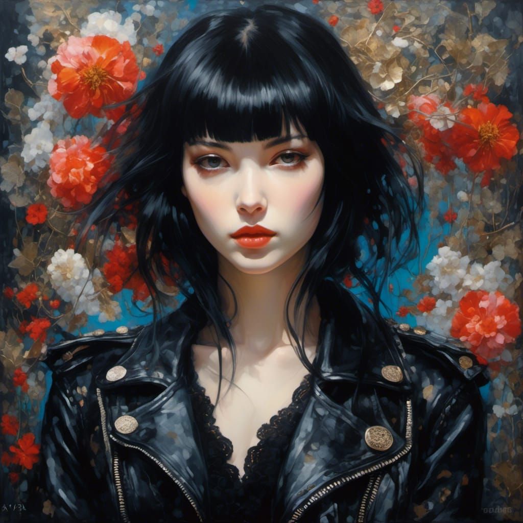 Gothic Portrait of Polish Noble Woman as Digital Art