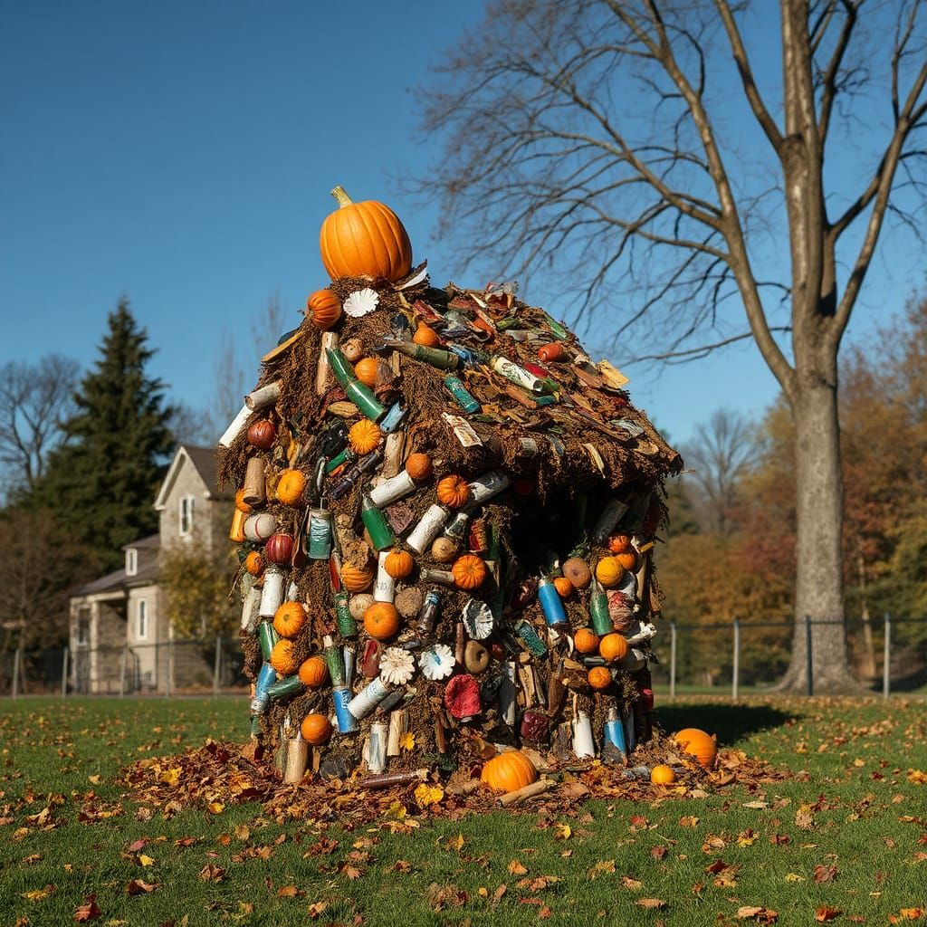 Abstract Autumn-Themed AI Art