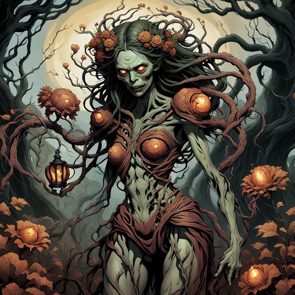 Dark Fantasy Demeter: Monster Goddess of Autumn