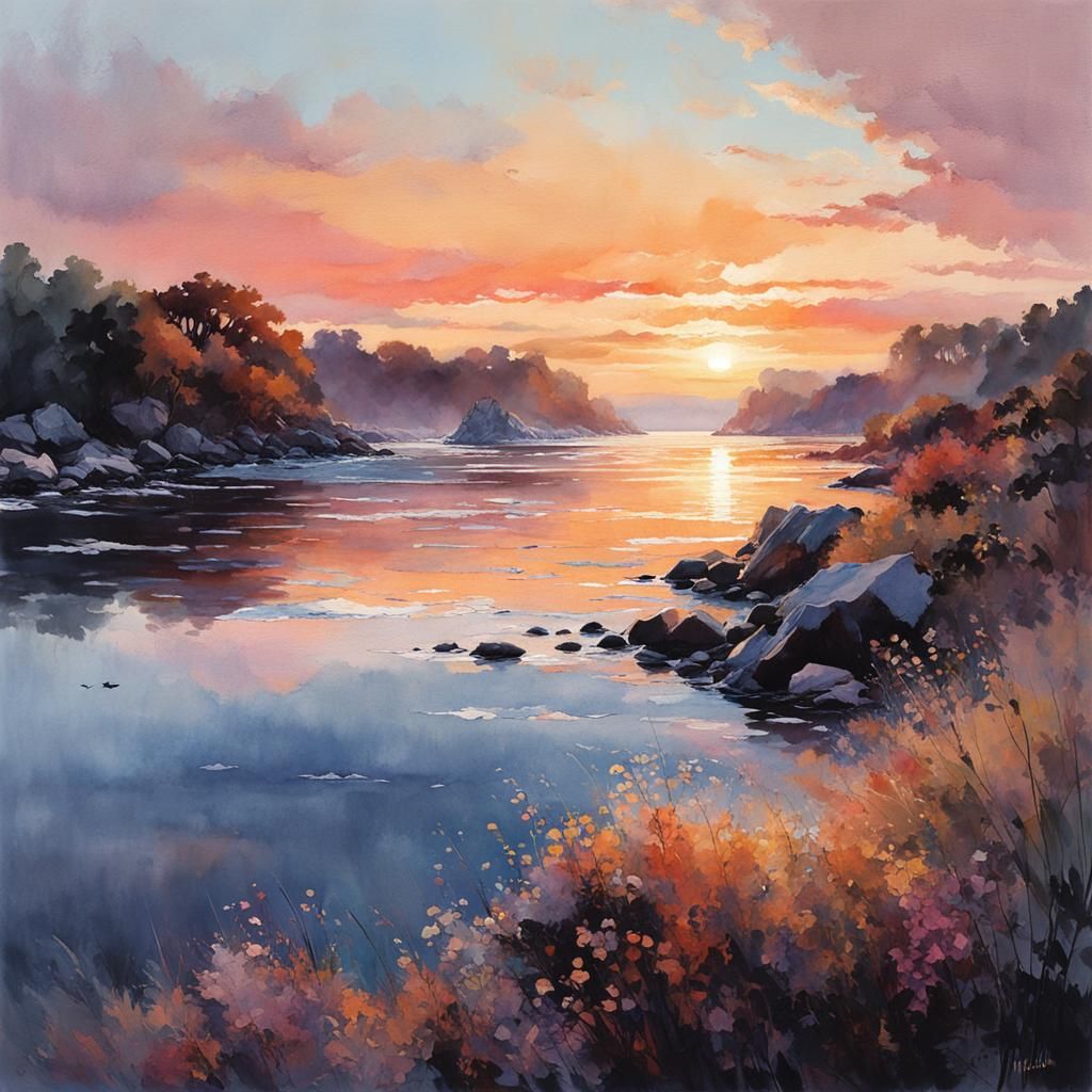 sunset landscape