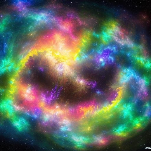 Galactic Spirit in a Sky of Flickering Lights