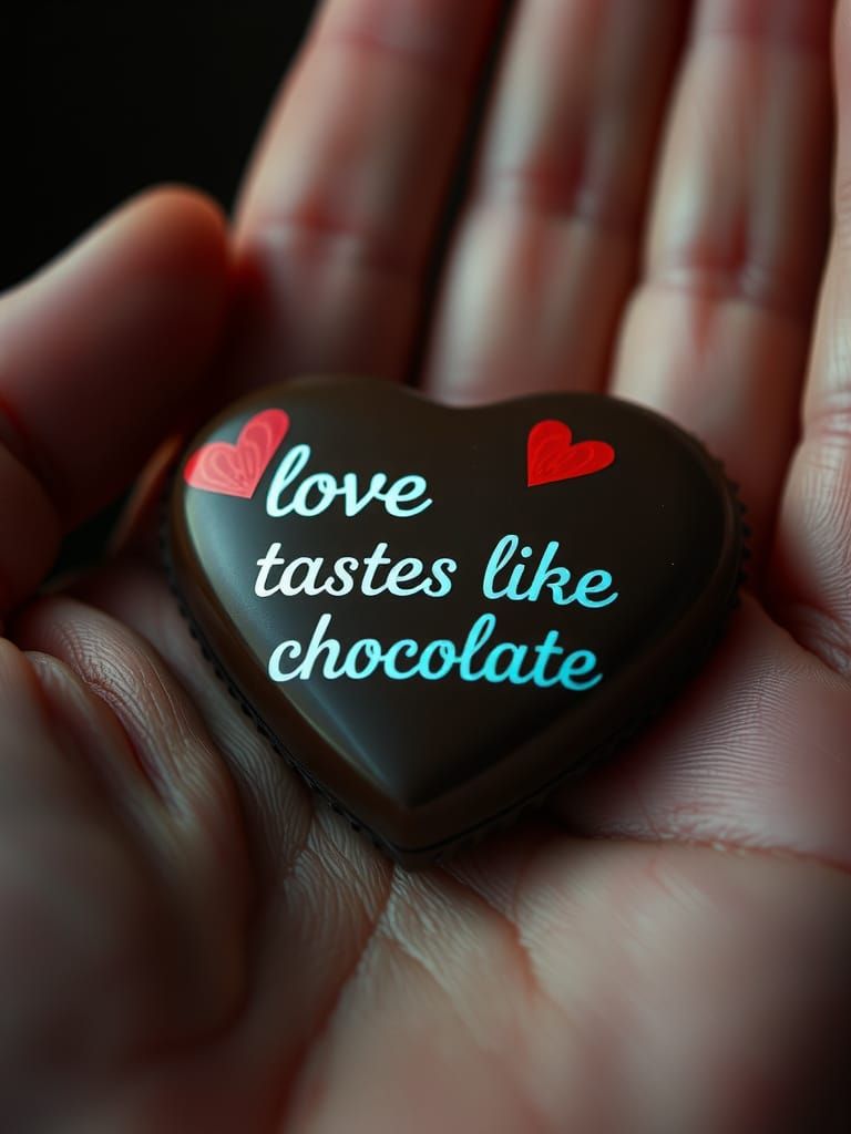 Romantic Chocolate Box in Cinematic Style