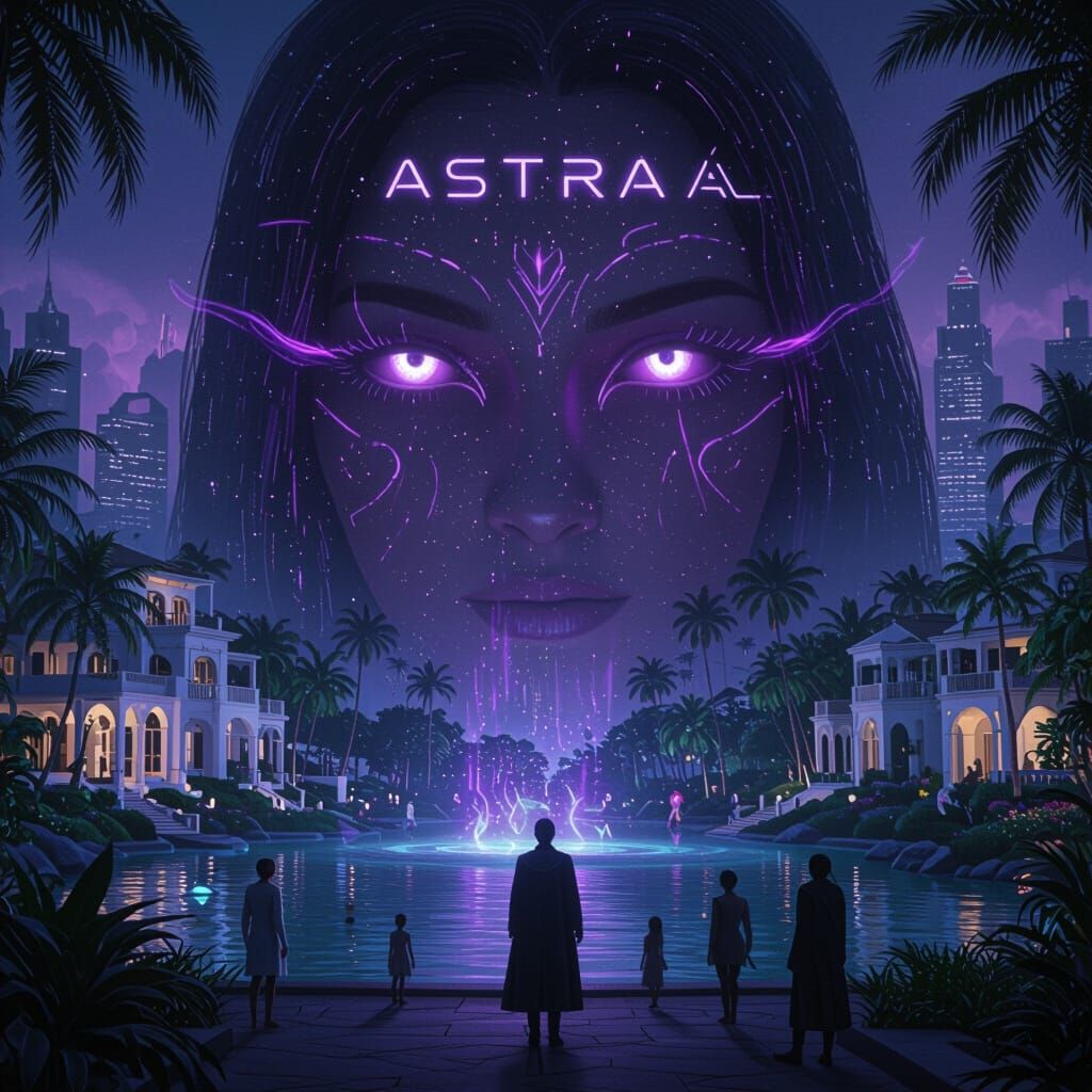 Futuristic City Transforms into Tropical Paradise