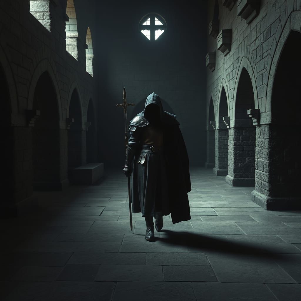 Macbeth's Ghost in Inverness Castle, Expressionist Style