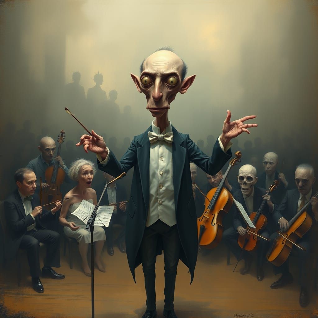 Surreal Conductor Leads Strange Concert in Dreamlike Hall