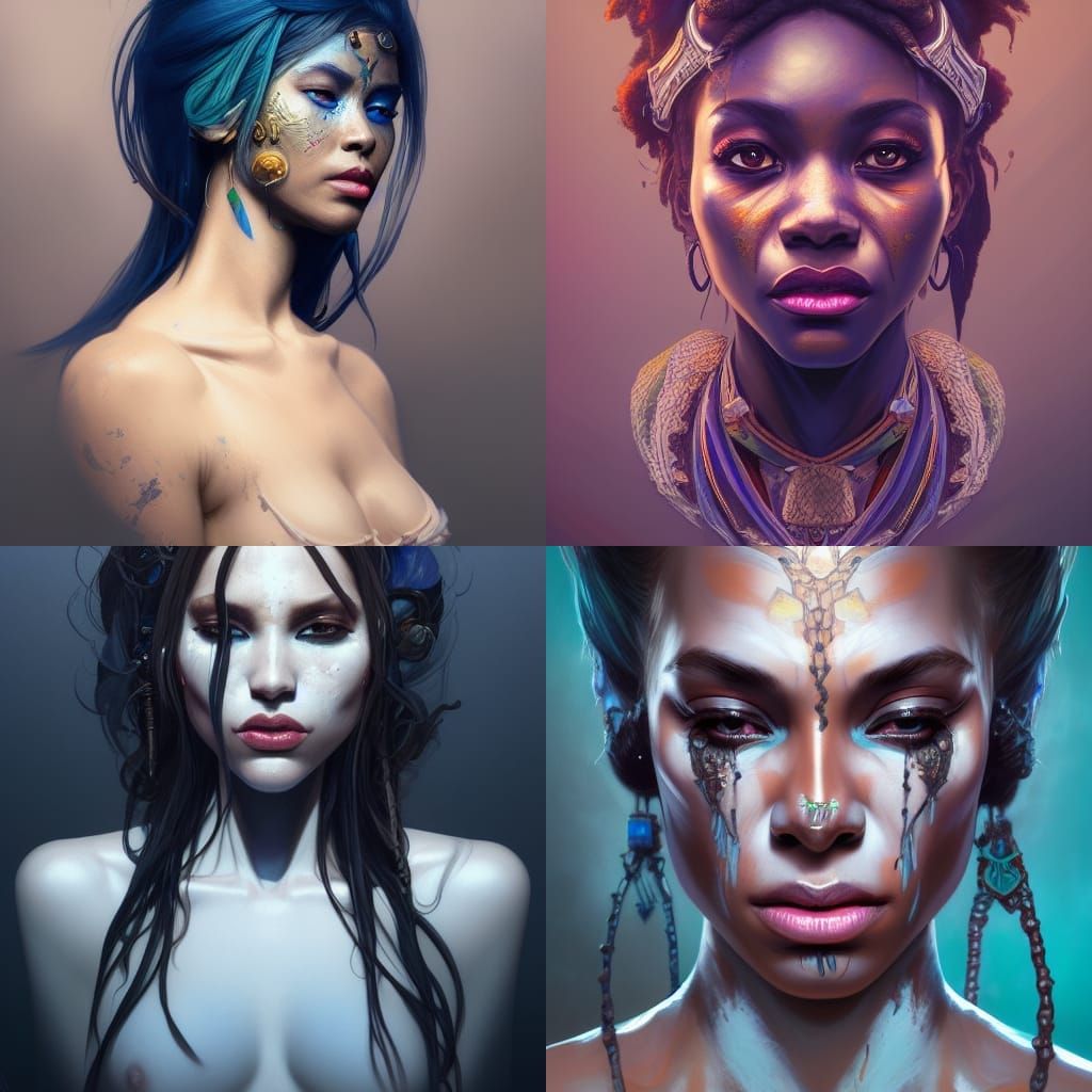 Voodoo Portrait in Dynamic Lighting Style