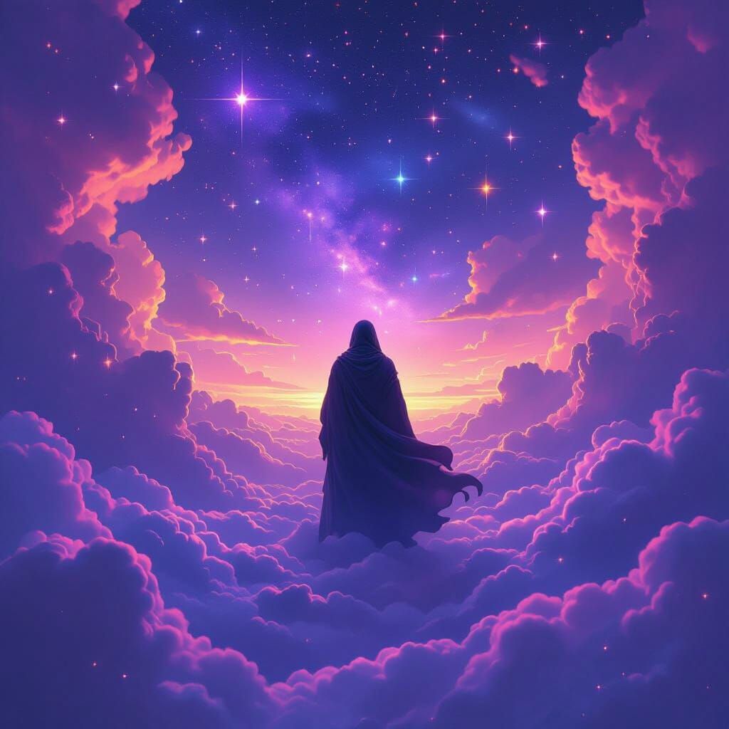 Mystical Being in Surreal Dreamscape
