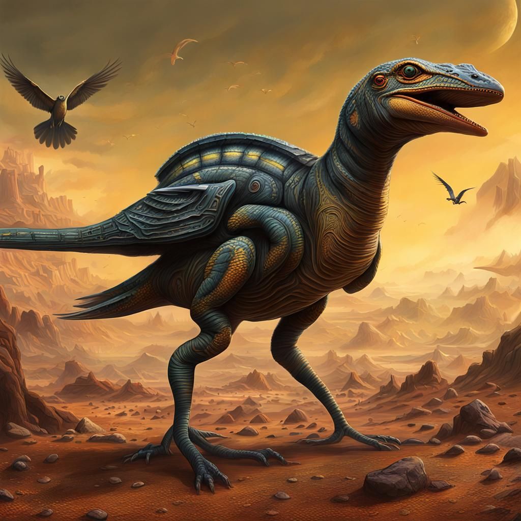 Alien Creatures on Exoplanet: Speculative Xenobiology Art