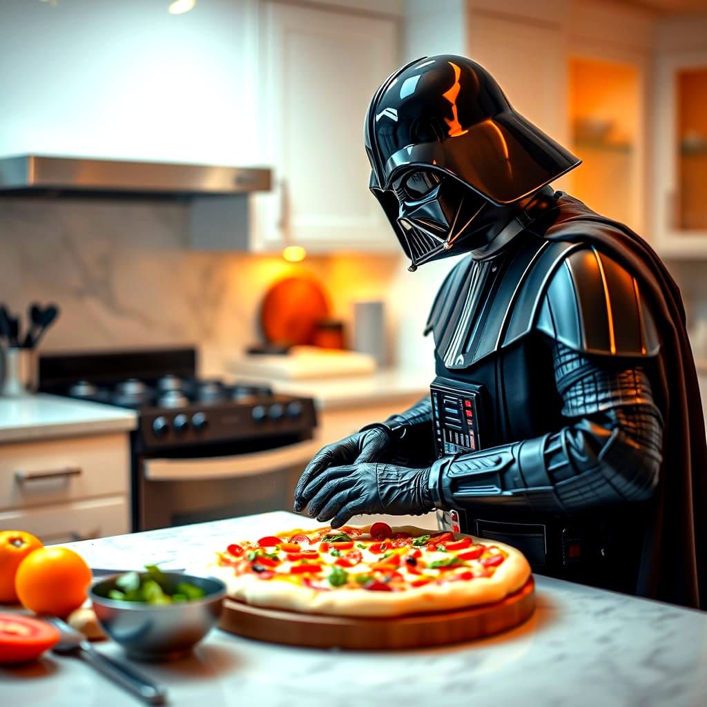 Darth Vader's Culinary Skills in Still Life Photo