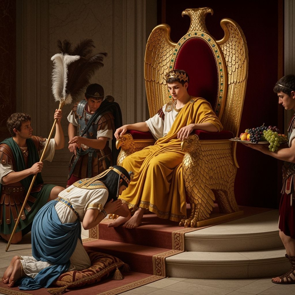 Roman Emperor Grants Audience in Baroque Style