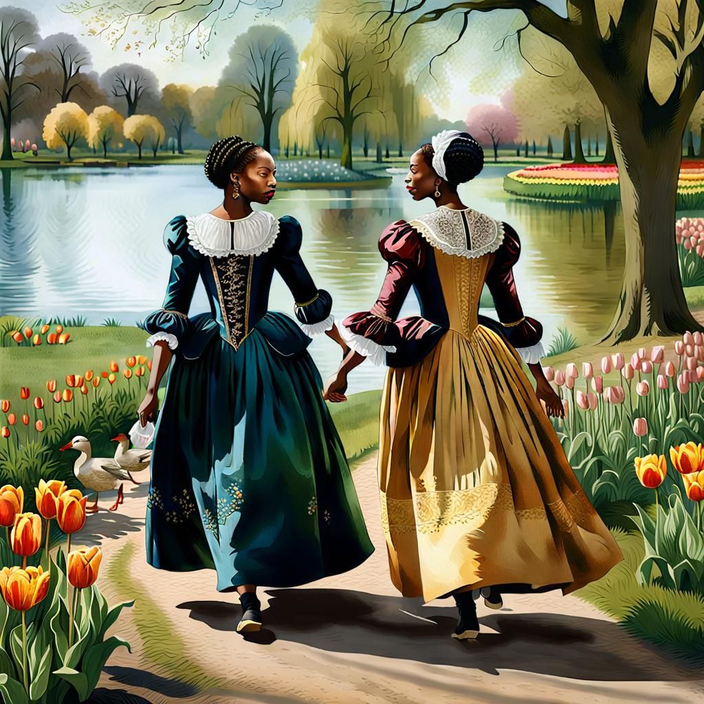 African American Women in Renaissance Dresses