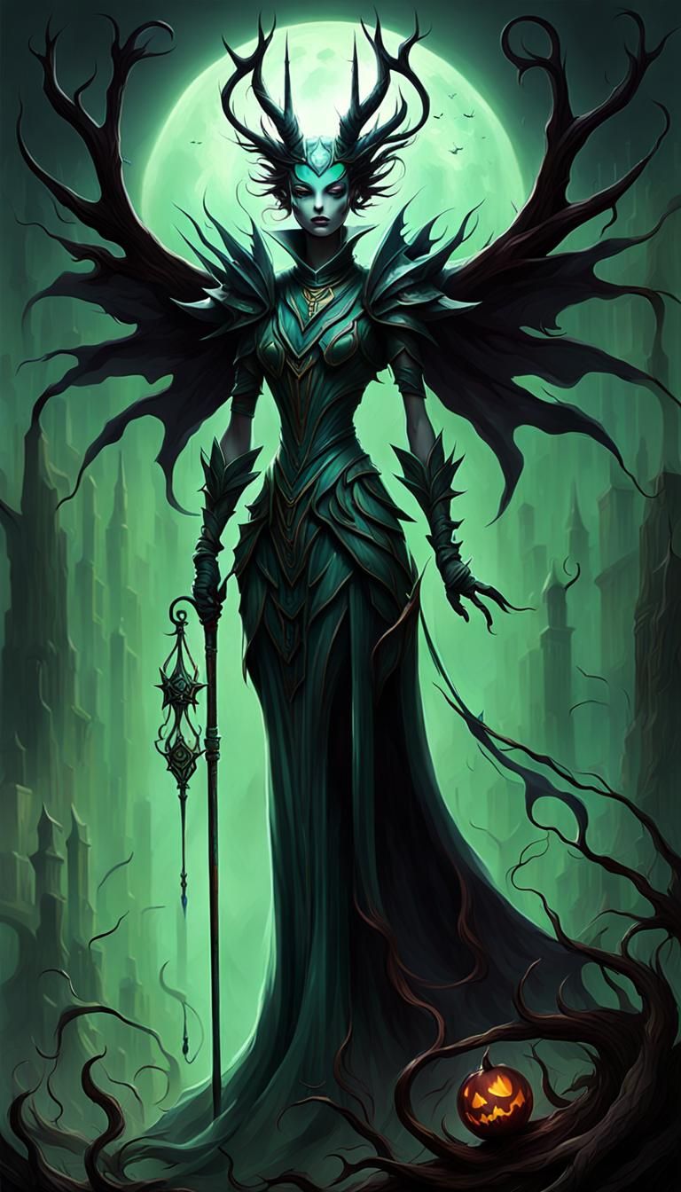 Ethereal Woman Emerging in Dark Fantasy Art