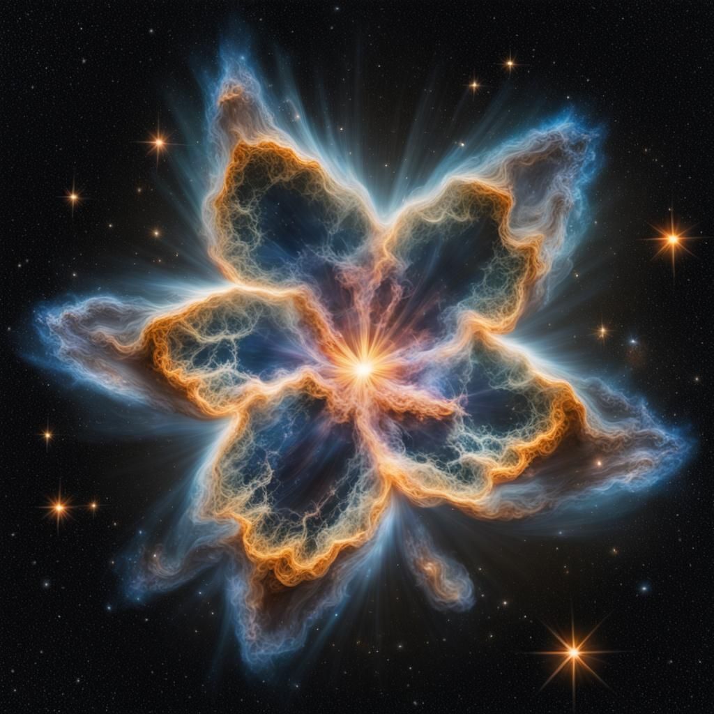 Star Bursting into Life: Epic Cinematic Photography