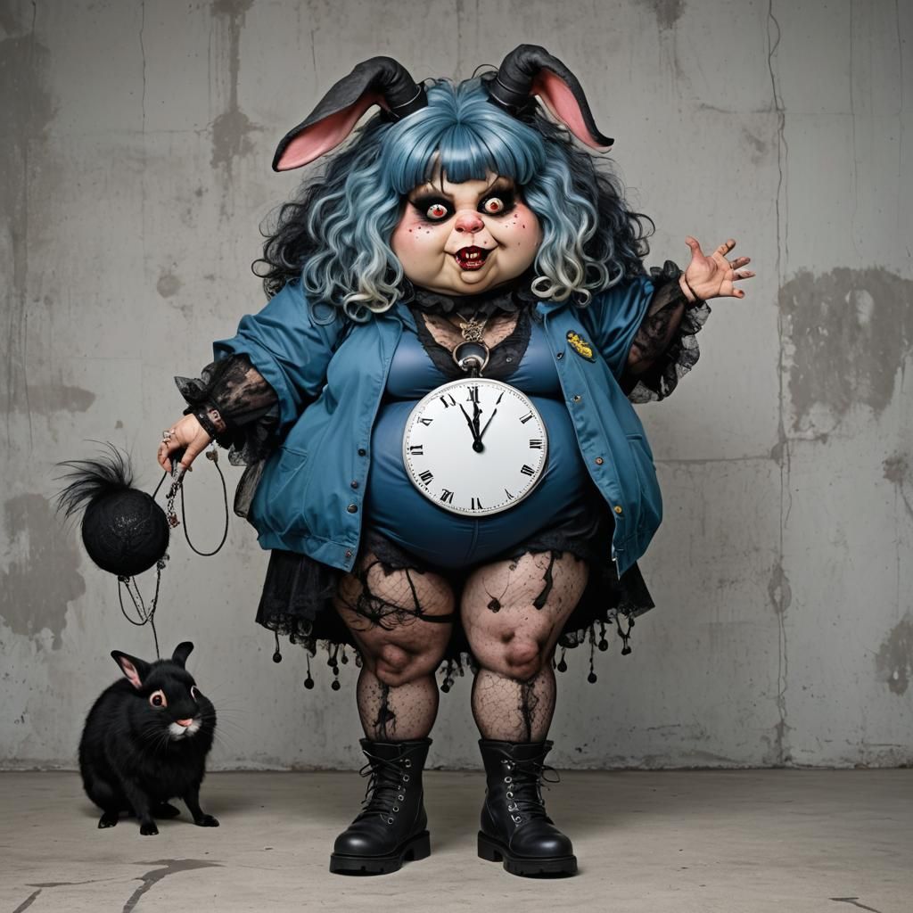 Surreal Encounter: Gothic Enchantress Meets Super-Villainess