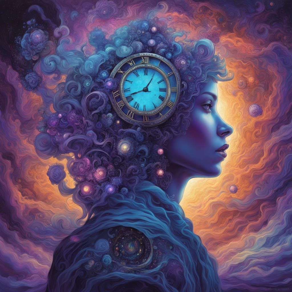 Cosmic Brain Merges With Clockwork Timepiece