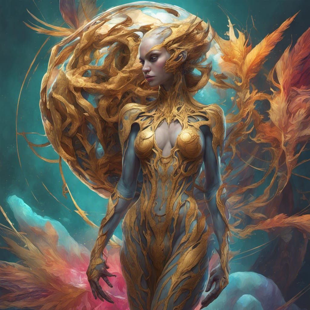 Mystical Golden Creature