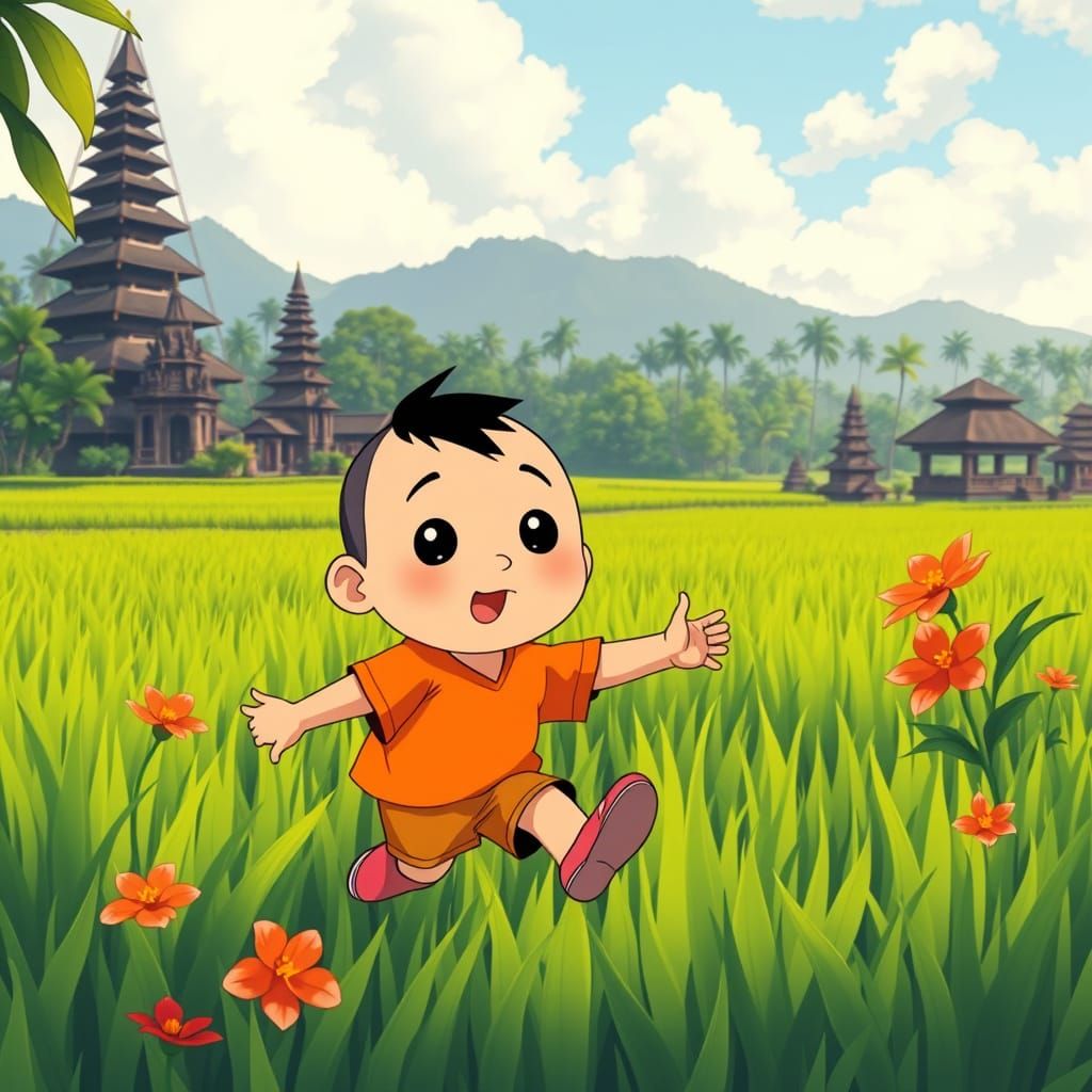 Shinchan in Bali: Anime-Style Adventure