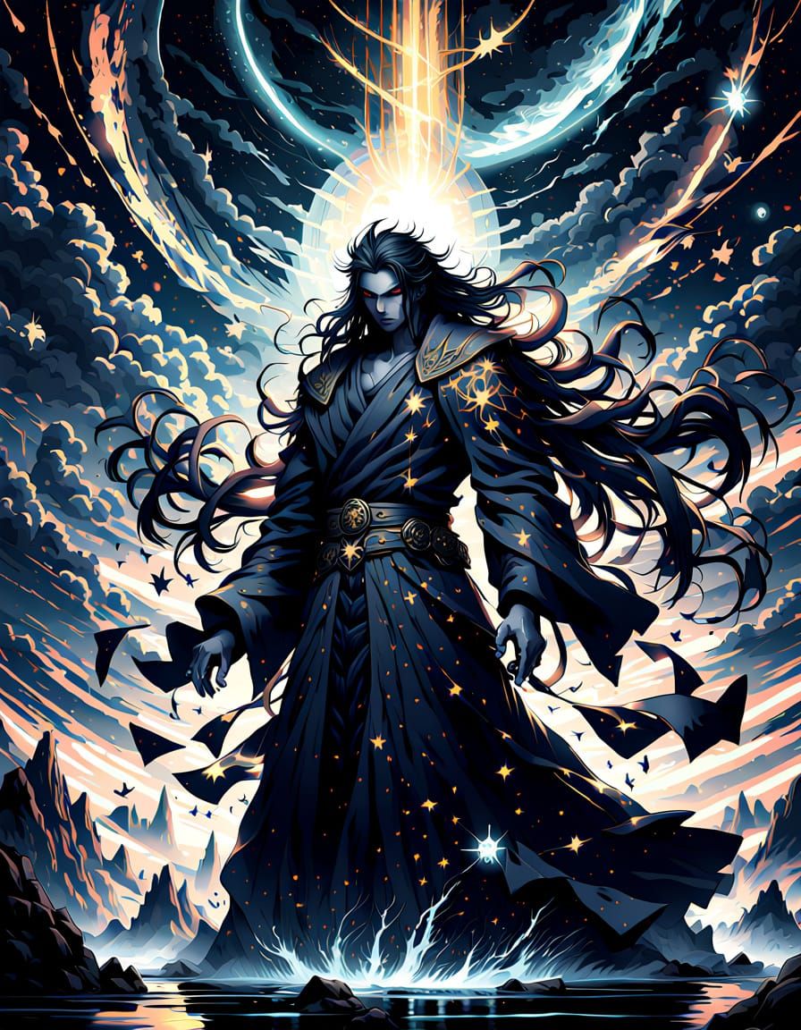 Evil God of Falling Stars Anime Art