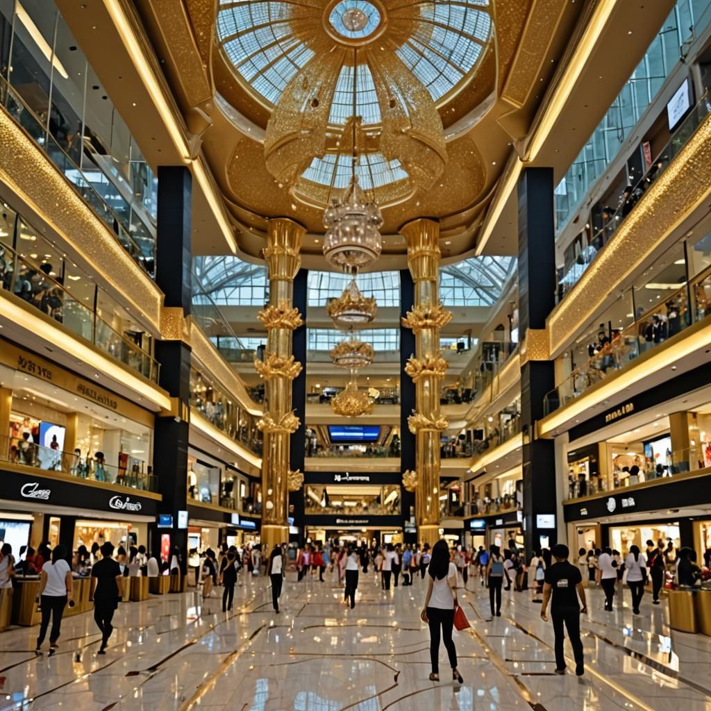 Bangkok Mall: Futuristic Thai Architecture in 3D Anime Style